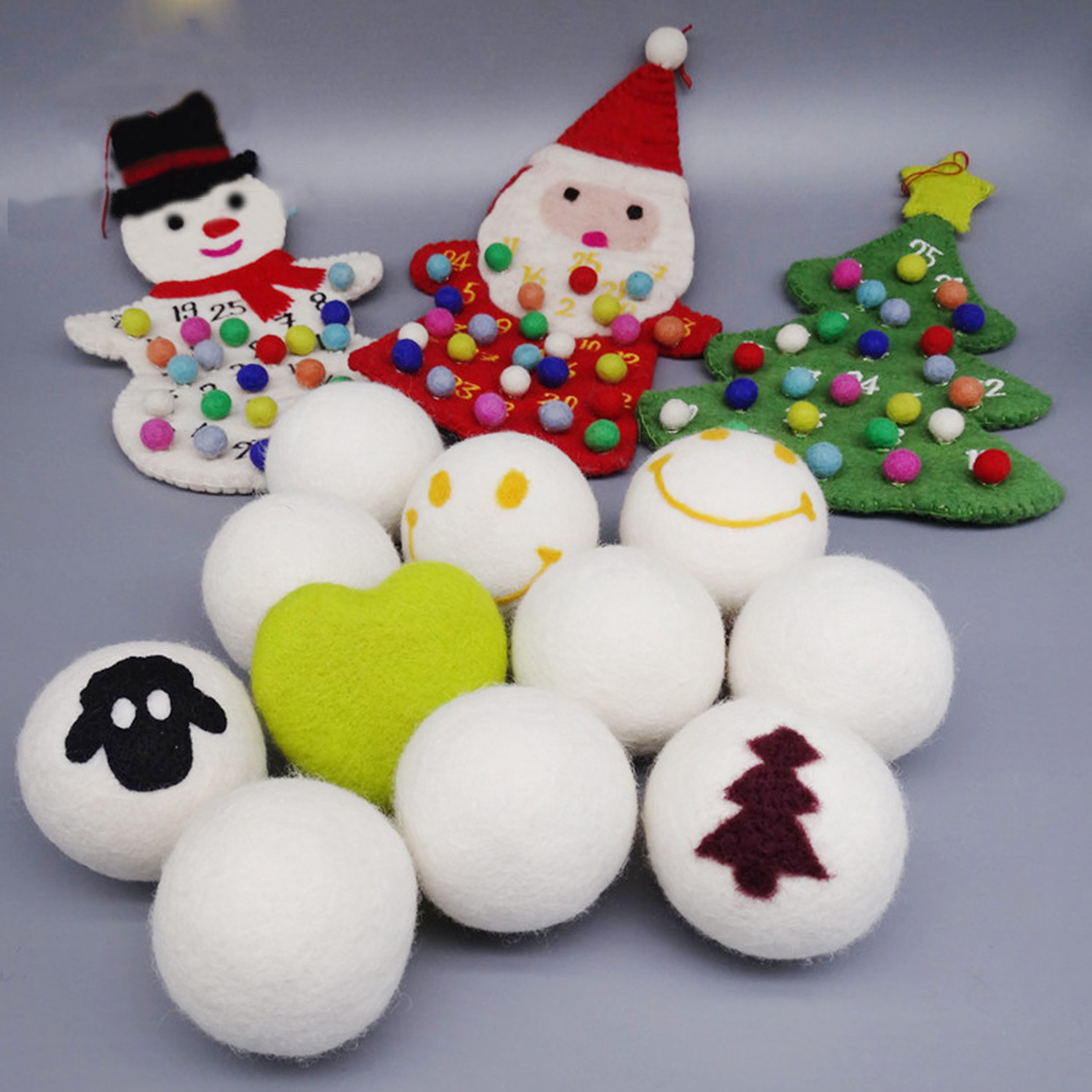 Christmas decoration wool felt balls