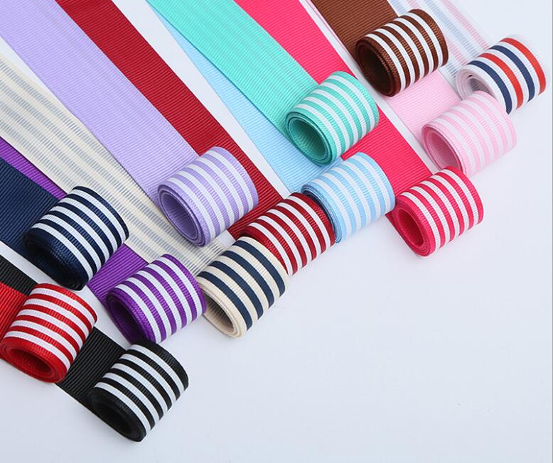 Striped Satin Ribbon for Wrapping 2.5cm