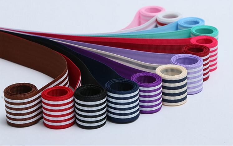 Satin Ribbon for Wrapping 2.5cm with Striped Style
