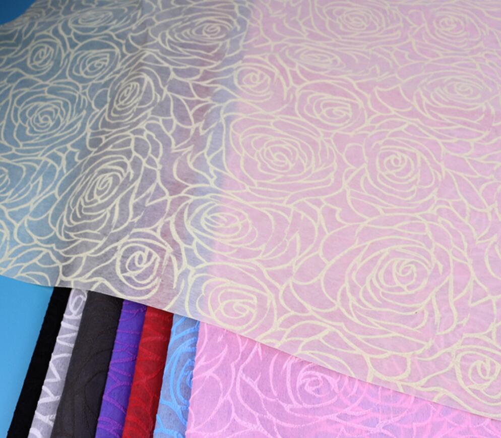 Embossed Non-woven Fabric Floral Wrapping