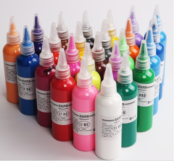 Environmental 300ml Bottled Acrylic Paint for Kids