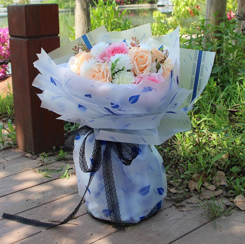 Plastic Flower Wrapping Paper-HPW21