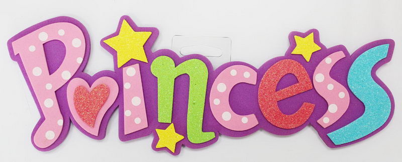 EVA Foam Letters for Kids-princess